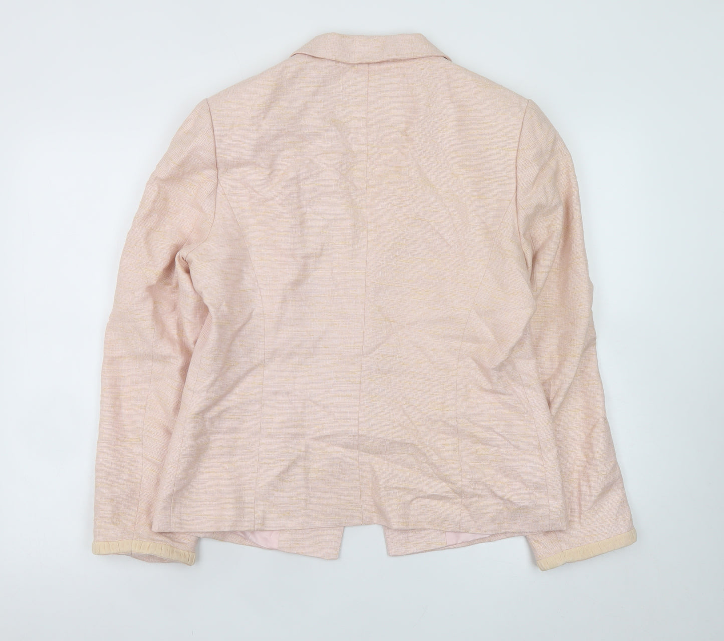 Fenn Wright Manson Women's Pink Silk Blend Blazer UK 16 Classic Style