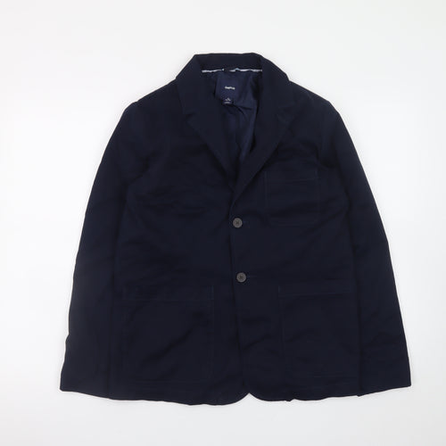 Gap Kids Boys Blue Cotton Blend Blazer Jacket 13 Years XL Casual Classic