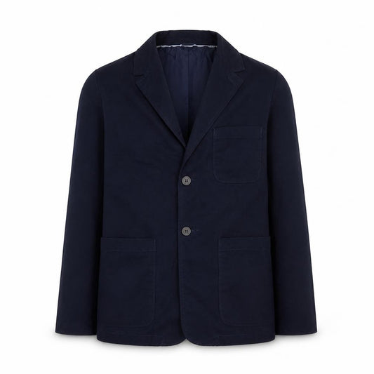 Front view of Gap Kids boys’ blue cotton blend blazer jacket 13 years xl casual classic