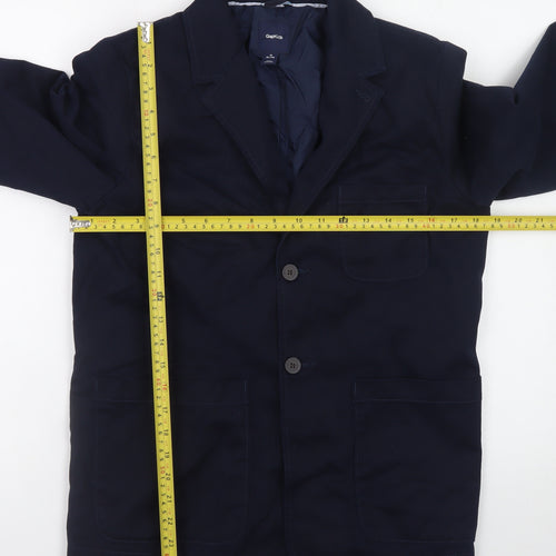 Gap Kids Boys Blue Cotton Blend Blazer Jacket 13 Years XL Casual Classic
