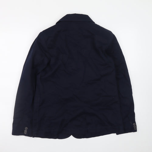 Gap Kids Boys Blue Cotton Blend Blazer Jacket 13 Years XL Casual Classic
