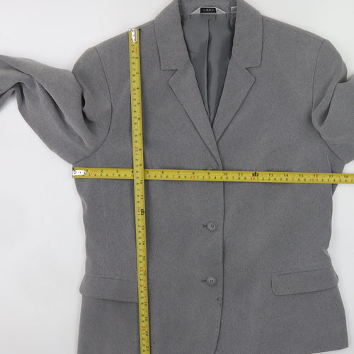 Next Women’s Grey Blazer Jacket UK 10 Classic Workwear Style