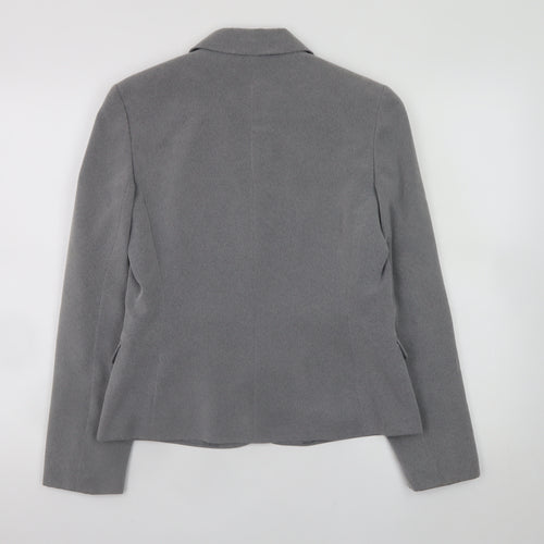 Next Women’s Grey Blazer Jacket UK 10 Classic Workwear Style