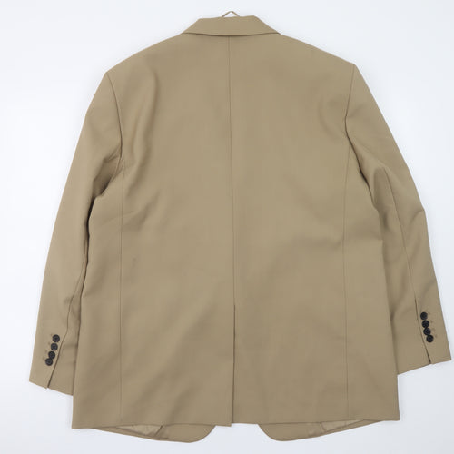 Zara Women Beige Long Sleeve Blazer 2XL Classic Business Jacket
