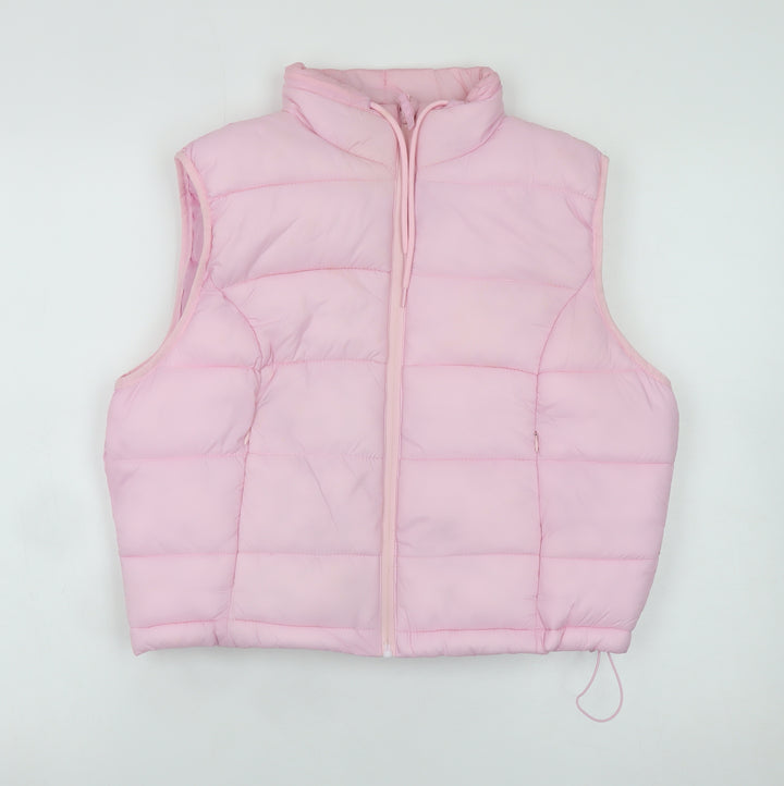 Primark Women's Pink Puffer Sleeveless Waistcoat Size M 12/14