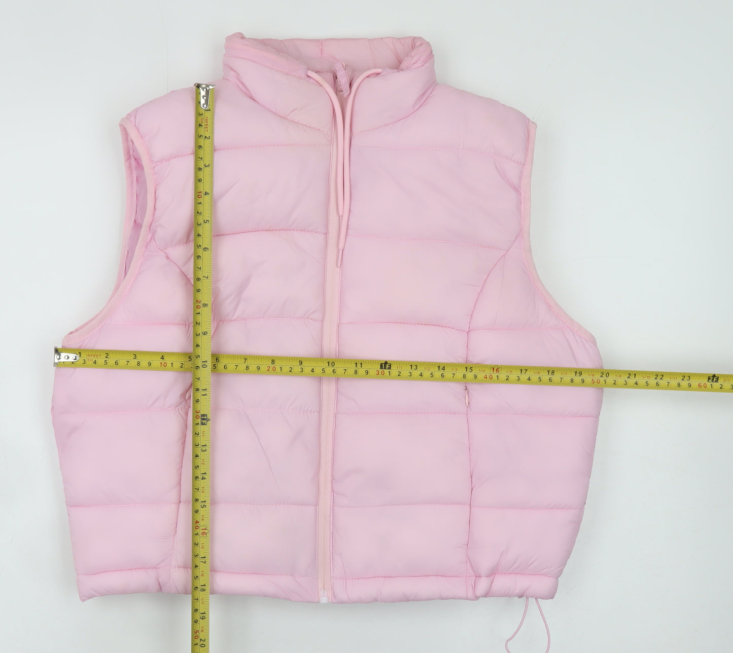 Primark Women's Pink Puffer Sleeveless Waistcoat Size M 12/14
