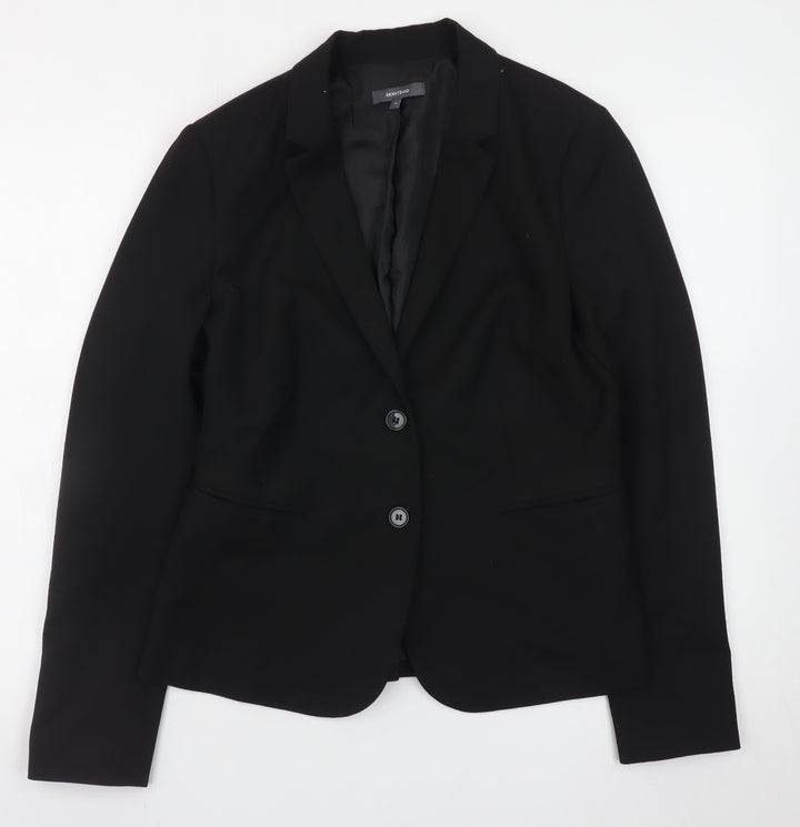 Montego Women’s Black Blazer Jacket Size 10 Regular Fit Workwear