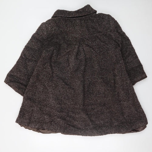Kaliko Women’s Brown Wool Blend Mid-Length Coat Size 16