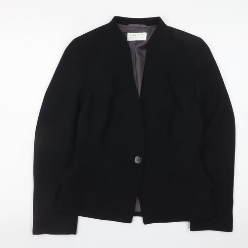 Precis Petite Women's Black Size 8 Blazer Single-Breasted Jacket