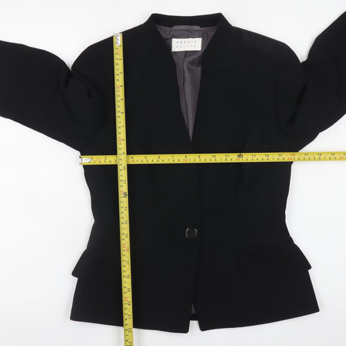 Precis Petite Women's Black Size 8 Blazer Single-Breasted Jacket