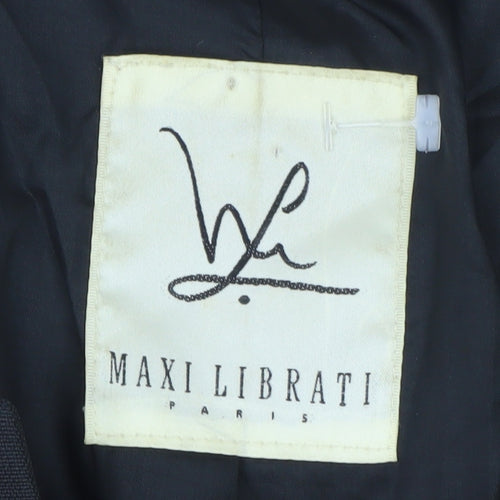 Maxi Librati Womens Black Wool Blazer Size 18 Classic Formal Jacket