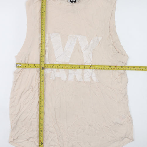IVY PARK Women's Beige Sleeveless Tank Top M Basic Jersey