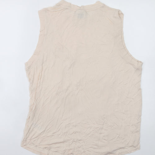 IVY PARK Women's Beige Sleeveless Tank Top M Basic Jersey
