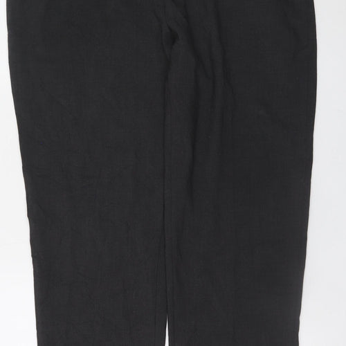 Marks and Spencer Women’s Black Regular Fit Stretch Trousers Size 18