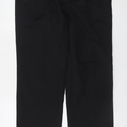 Alexander Dobell Men's Black Wool Blend Dress Trousers M