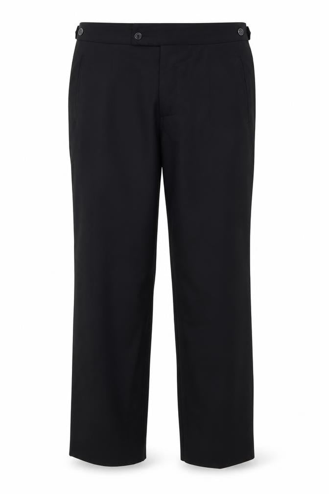 Alexander Dobell Men's Black Wool Blend Dress Trousers M