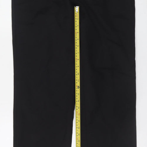 Alexander Dobell Men's Black Wool Blend Dress Trousers M
