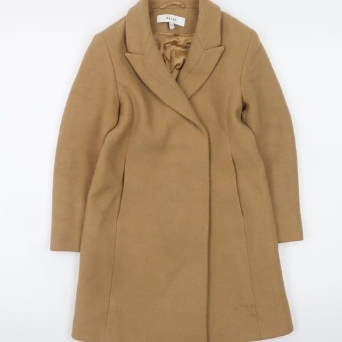 Reiss Girls Beige Wool Blend Mid-Length Overcoat 7-8 Years