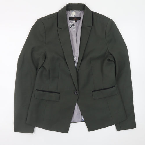 Next Women Green Size 14 Tailored Blazer Jacket