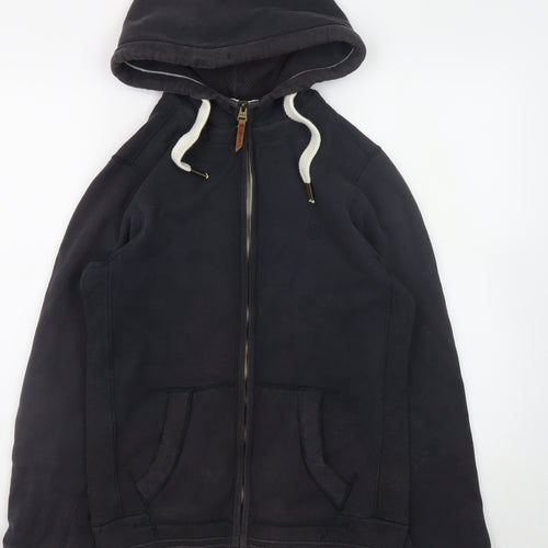 Fat Face Men's Black XS Full Zip Hoodie Cotton Fleece Jacket