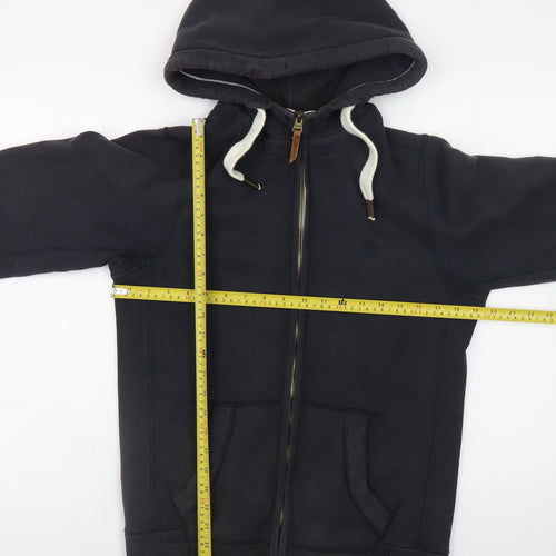 Fat Face Men's Black XS Full Zip Hoodie Cotton Fleece Jacket