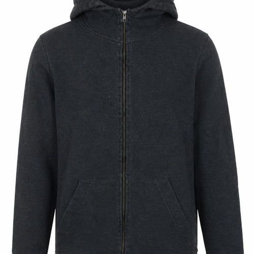 RVLT Revolution Mens Black Full Zip Hoodie Size L Cotton Blend