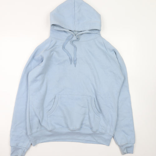 Lady Fit Hood Womens Light Blue Pullover Hoodie XL/XXL Cotton Blend