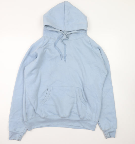 Lady Fit Hood Womens Light Blue Pullover Hoodie XL/XXL Cotton Blend