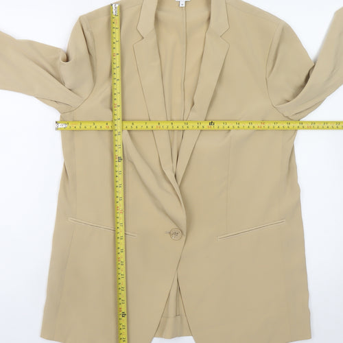 Kin by John Lewis Women’s Beige Blazer Size 10 Single-Breasted Jacket