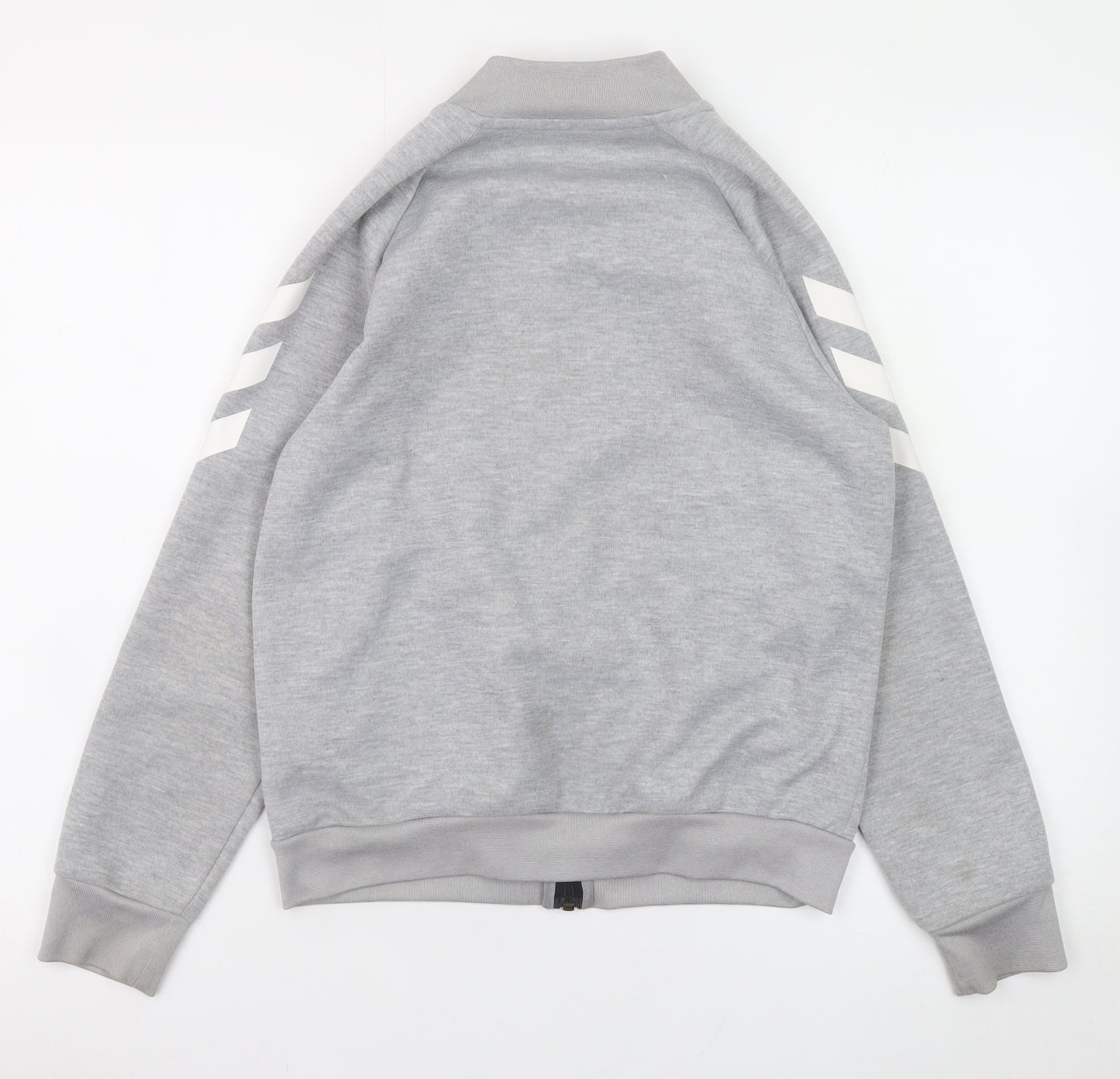 Adidas Boys Grey 11-12 Years Track Jacket with Zip Pockets