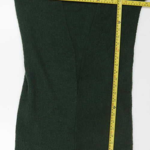 Numph Women's Green XS Knit Open Front Long Cardigan Jumper