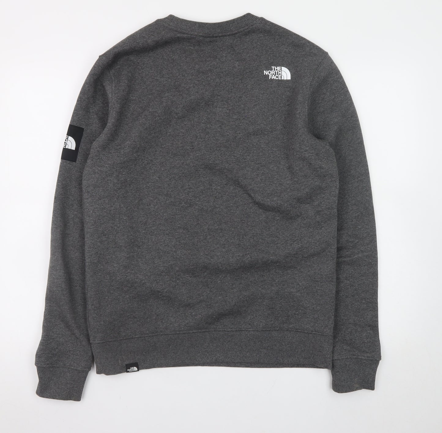 The North Face Men's Grey Regular Fit Crew Neck Sweatshirt M