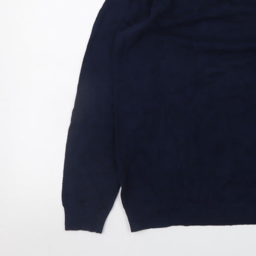 Fat Face Mens Blue Medium Crew Neck Pullover Jumper