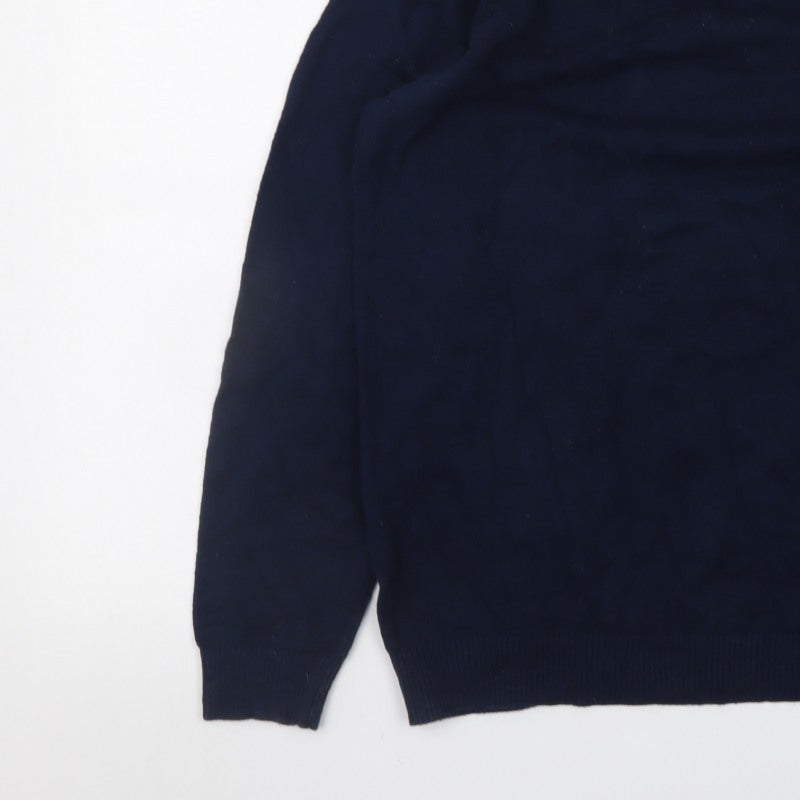 Fat Face Mens Blue Medium Crew Neck Pullover Jumper