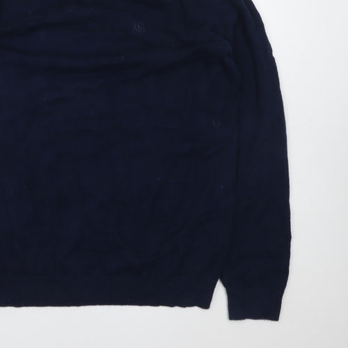 Fat Face Mens Blue Medium Crew Neck Pullover Jumper