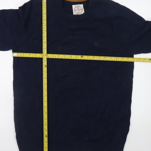 Fat Face Mens Blue Medium Crew Neck Pullover Jumper