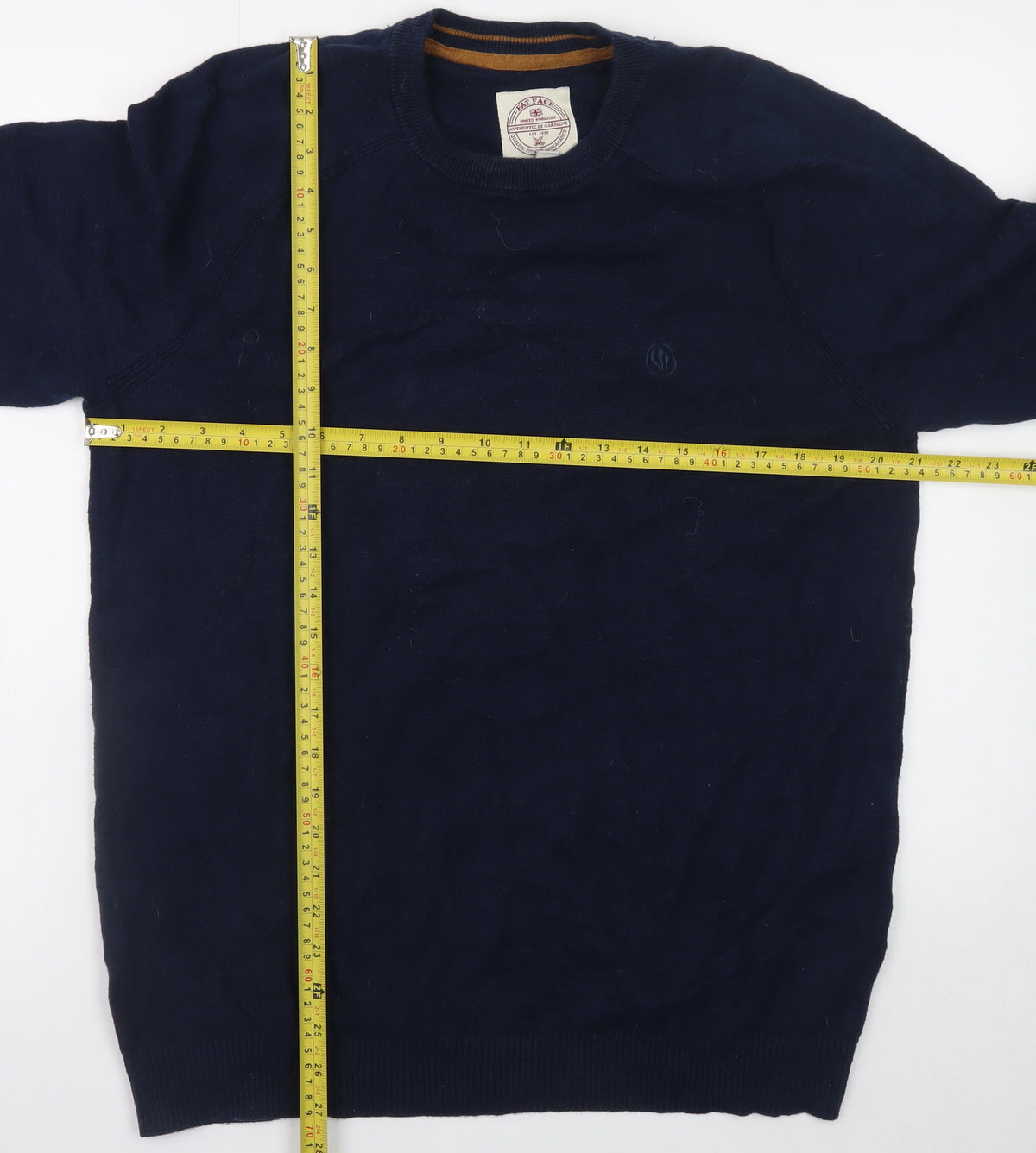 Fat Face Mens Blue Medium Crew Neck Pullover Jumper
