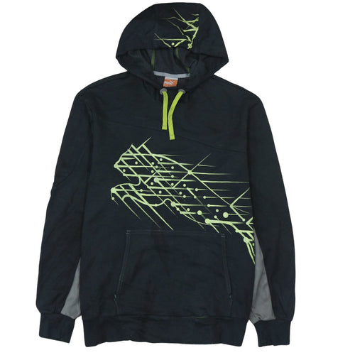 Puma Men's Black XL Pullover Hoodie with Graphic Print