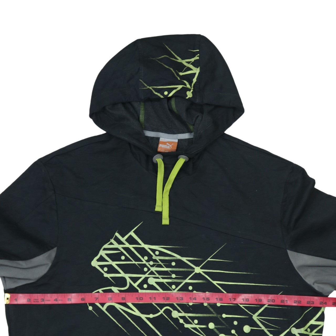 Puma Men's Black XL Pullover Hoodie with Graphic Print