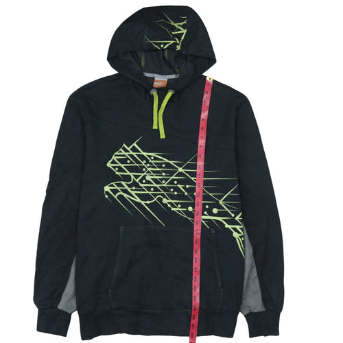 Puma Men's Black XL Pullover Hoodie with Graphic Print