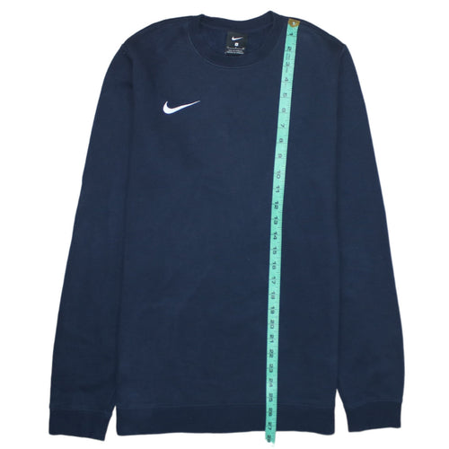 Nike Men's Blue Small Crew Neck Pullover Sweatshirt