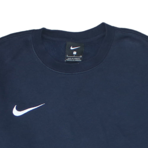 Nike Men's Blue Small Crew Neck Pullover Sweatshirt