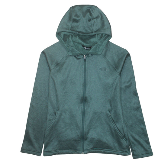 The North Face Womens Green Full Zip Hoodie XL Fleece Jacket