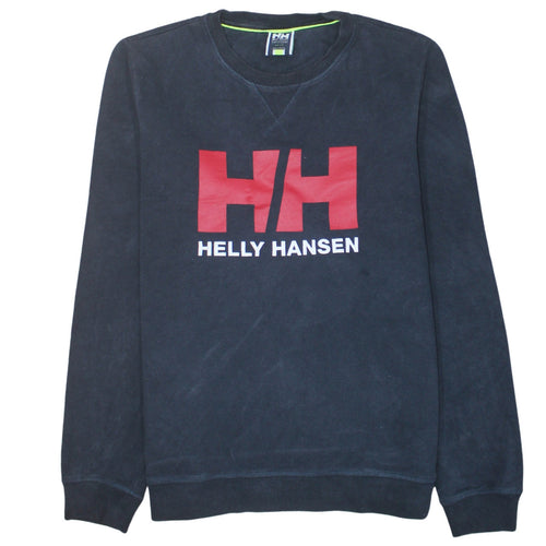 Helly Hansen Men's Black L Logo Crew Neck Cotton Sweatshirt