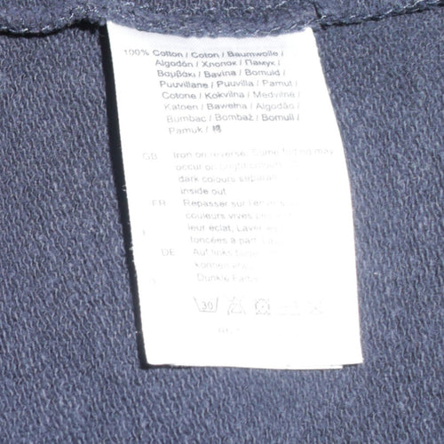 Helly Hansen Men's Black L Logo Crew Neck Cotton Sweatshirt