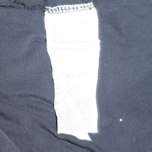 Nike Men's Black Swoosh Graphic Short Sleeve Cotton T-Shirt Size L
