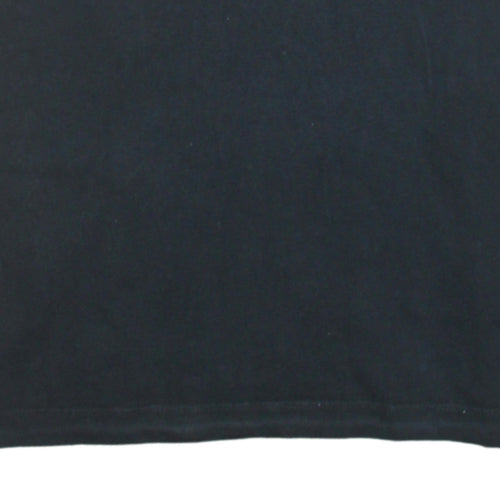 Nike Men's Black Swoosh Graphic Short Sleeve Cotton T-Shirt Size L