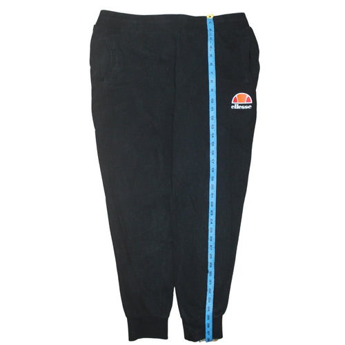 Ellesse Womens Black Jogger Trousers UK 16 Cotton Blend Fleece