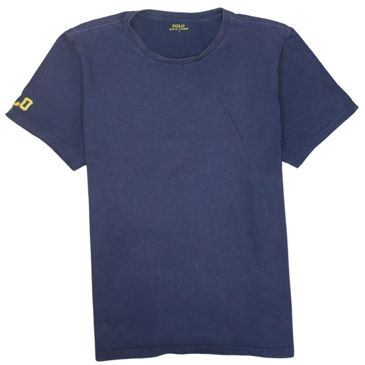 Ralph Lauren Men’s Blue Cotton Crew Neck Short Sleeve T-Shirt Size L