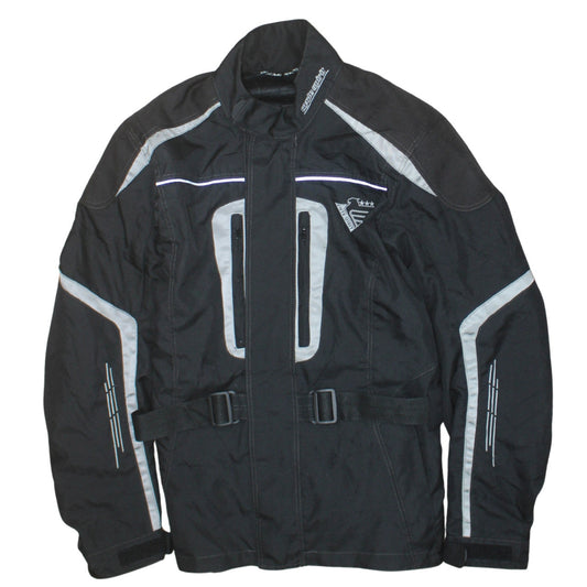 Cycle Spirit Men's Black Motorcycle Jacket M Water Resistant Lined